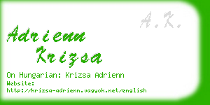 adrienn krizsa business card